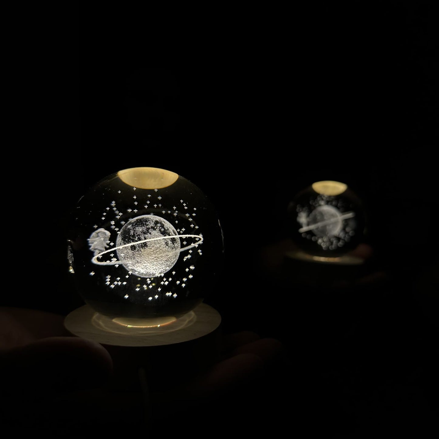 3D Kristalna Lopta - Solarni Sistem Lampa